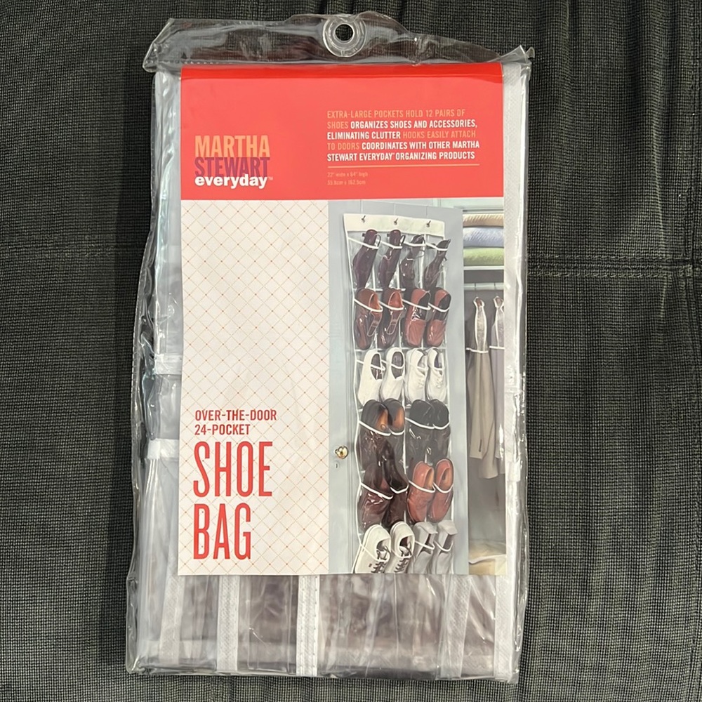 Martha Stewart Everyday Over-the-door 24 pocket Shoe Bag